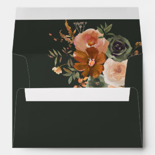 Enveloppe florale Green & Terra Cotta - Vert