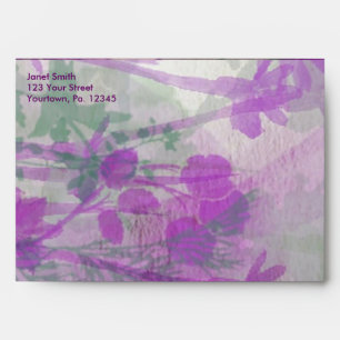 Enveloppe florale pourpre