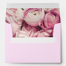 Enveloppe Florale Rose