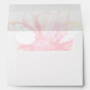 Enveloppe florale rose rêvée
