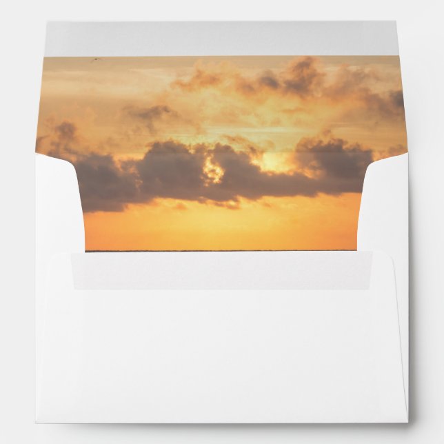 Enveloppe Folly Beach Morning Mariage (Dos (Bas))