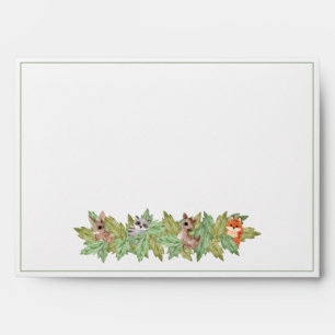 Enveloppe Forêt forestière Jungle Animaux Végétation Bébé In