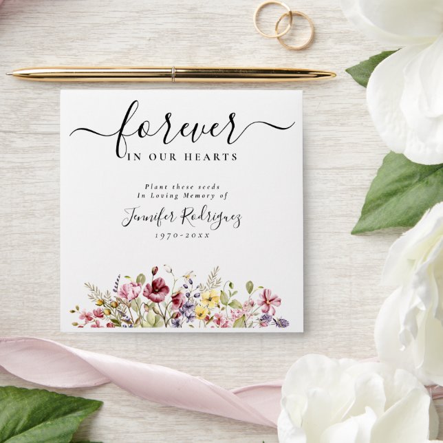 Enveloppe Forfait de semences funéraires commémoratives de B (Wedding)