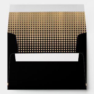 Enveloppe Formal Black & Gold Invitation