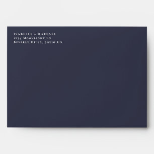 Enveloppe Formel Elegant Marine Bleu Plusieurs emplacements