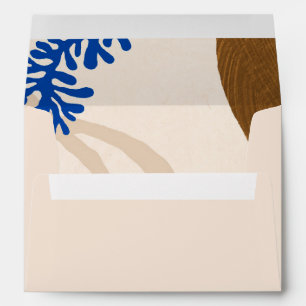 Enveloppe Formes Abstraites contemporaines Mariage beige