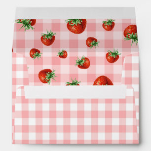 Enveloppe Fraise 1er anniversaire Berry First Photo