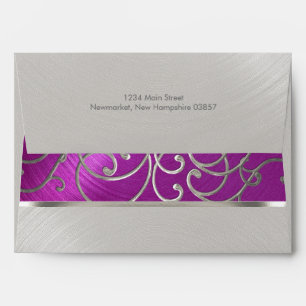Enveloppe Framboise de Quinceanera et perruques de Filigree