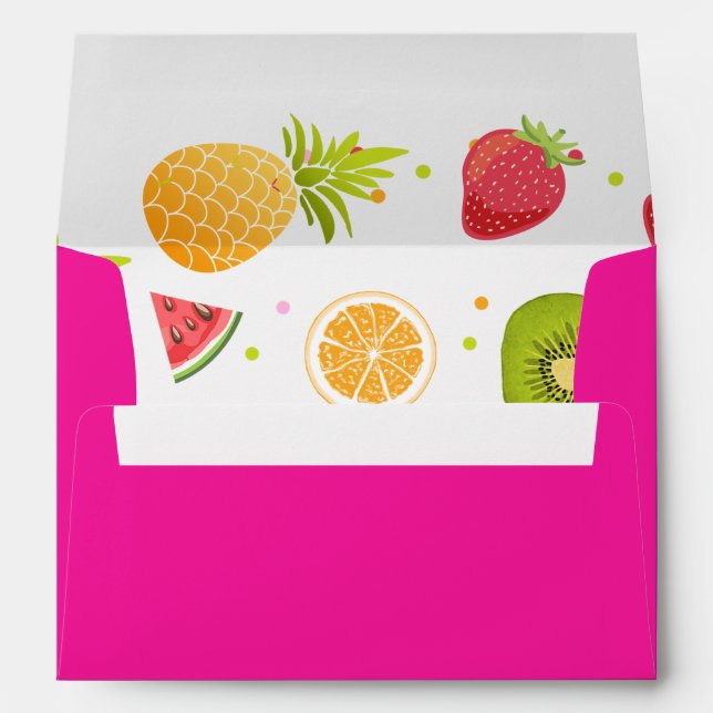 Enveloppe frutti à deux tti Tutti fruité Anniversa (Dos (Bas))
