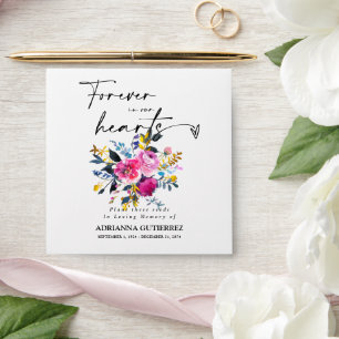 Enveloppe funéraire commémorative rose Gold Seed P