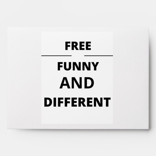 ENVELOPPE FUNNY GRATUIT ET DIFFÉRENT (Devant)