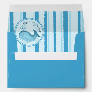 Enveloppe Futur Maman Mignon Baleine Invitation Baby Shower