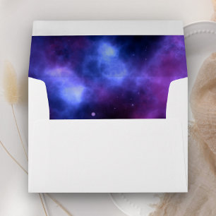 Enveloppe Galaxie Violette Nébuleuse Spatiale