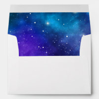 Galaxy Adresse de retour Purple Blue Bar Bat mitzv