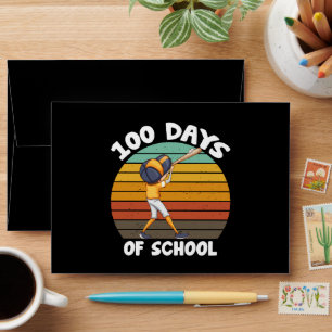 Enveloppe Garçons 100 jours d'école Baseball pour garçons 10