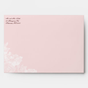 Enveloppe Gardenia Vintage 7" x 5" Carte de voeux