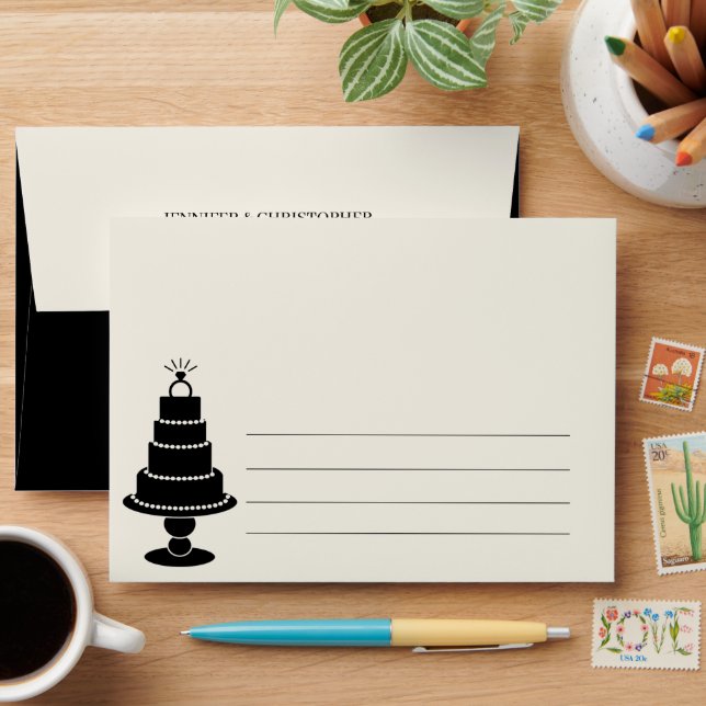 Enveloppe Gâteau mariage (Desk)
