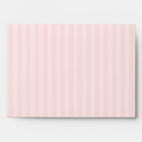 Enveloppe gentiment chic de rayure de rose en