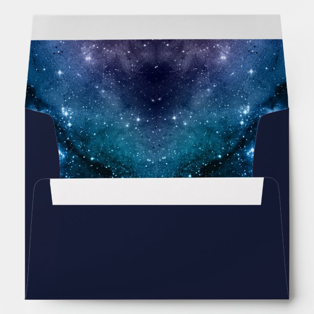 Enveloppe Géode cristal Améthyste Aquarelle (Dos (Bas))