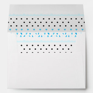 Enveloppe Géométrie bleue