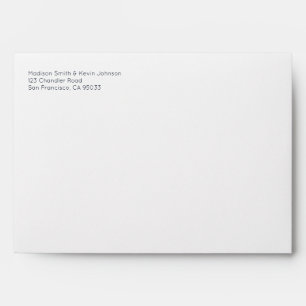 Enveloppe Géométrique moderne Mariage bleu simple