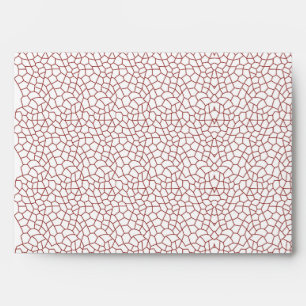 Enveloppe géométrique rouge   Suite de mariage élé