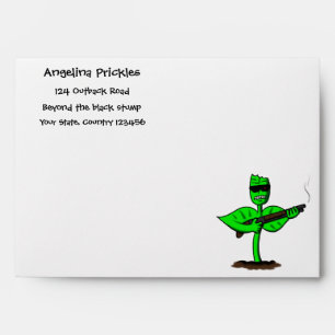Enveloppe Germinator cyborg plante dessin humoristique