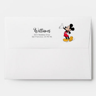 Enveloppe Geste de la main ouverte de Mickey Mouse