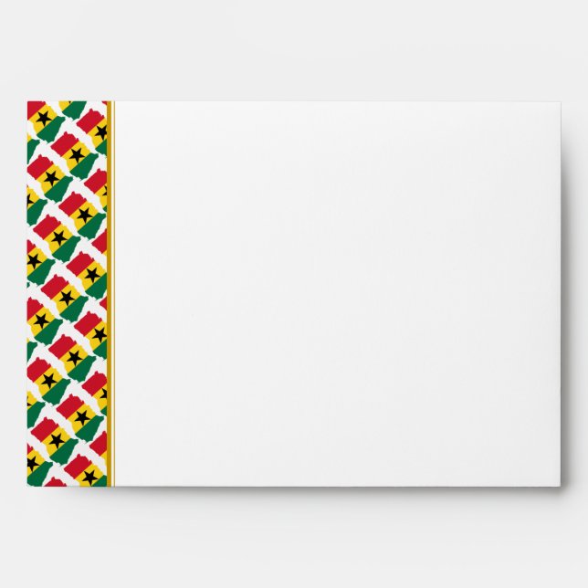 Enveloppe GHANA FLAG Christian Custom Celebration Mariage (Devant)