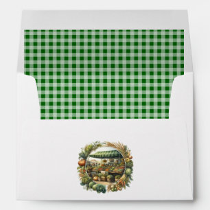 Enveloppe Gingham Local – Anniversaire au Marché des Fermier