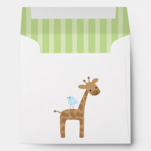 Enveloppe Girafe d'anniversaire