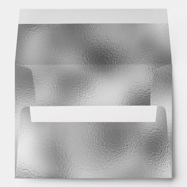 Enveloppe Glam argenté (Dos (Bas))