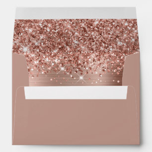 Enveloppe Glitter Rose Gold Glam