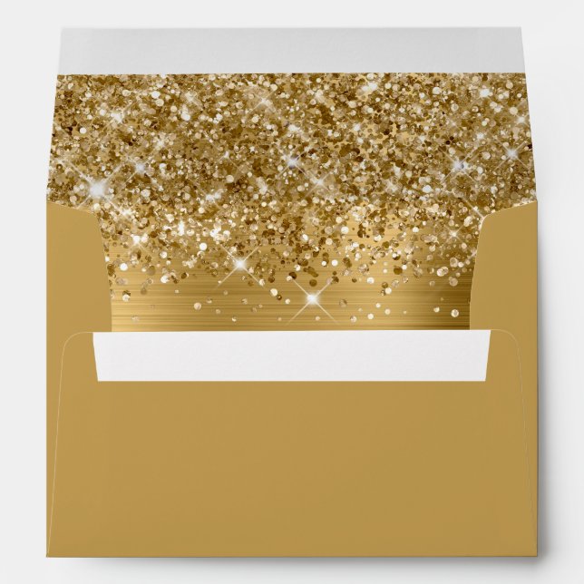 Enveloppe Glitterie or Glam (Dos (Bas))
