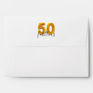 Enveloppe Gold 50 et fabuleux moderne 50e anniversaire