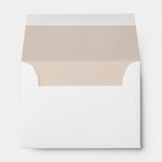 Enveloppe Gold Brown personnalisée Nom et adresse