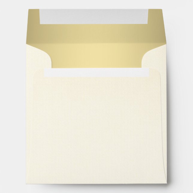 Enveloppe Gold et Ivory Cream (Dos (Bas))
