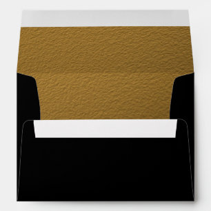 Enveloppe Gold Foil et Black Surprise Party