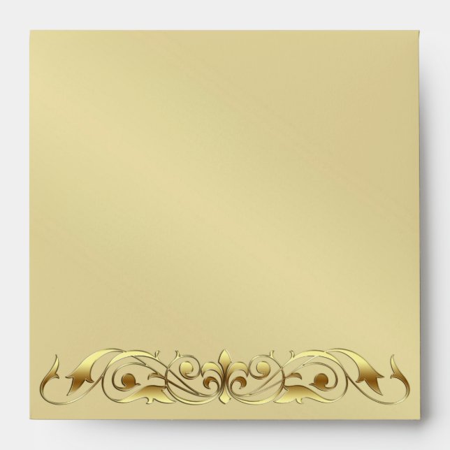 Enveloppe Gold Metal Scroll (Devant)