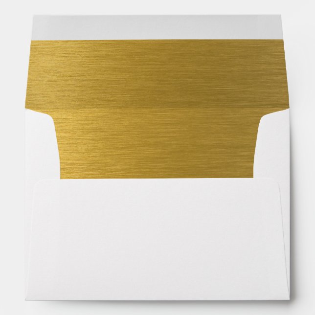 Enveloppe Gold personnalisée (Dos (Bas))