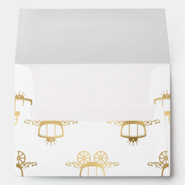 Enveloppe Golden Coaches Cendrillon Princess (Dos (Bas))