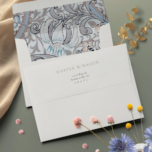 Enveloppe Golden Lily Mariage Musty Rose
