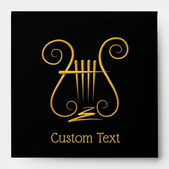 Enveloppe Golden lyre (Devant)