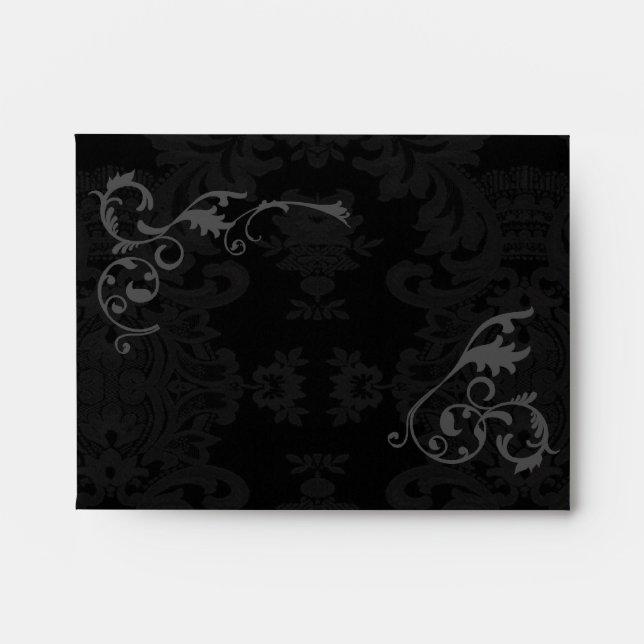 Enveloppe Gothique Damask A2 avec bordure pour Éti (Devant)