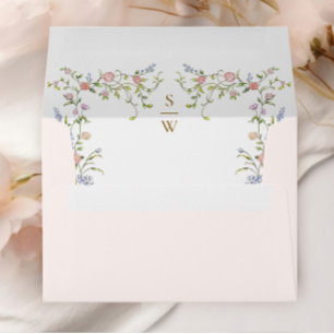 Enveloppe Grace Ornate Pastel Blush Floral Wedding Inviter