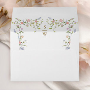 Enveloppe Grace Ornate Pastel Blush Floral Wedding Inviter