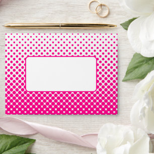 Enveloppe Gradient demi-ton blanc rose chaud féminin pointil