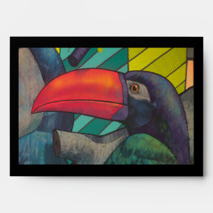 Enveloppe Graffiti Toucan coloré
