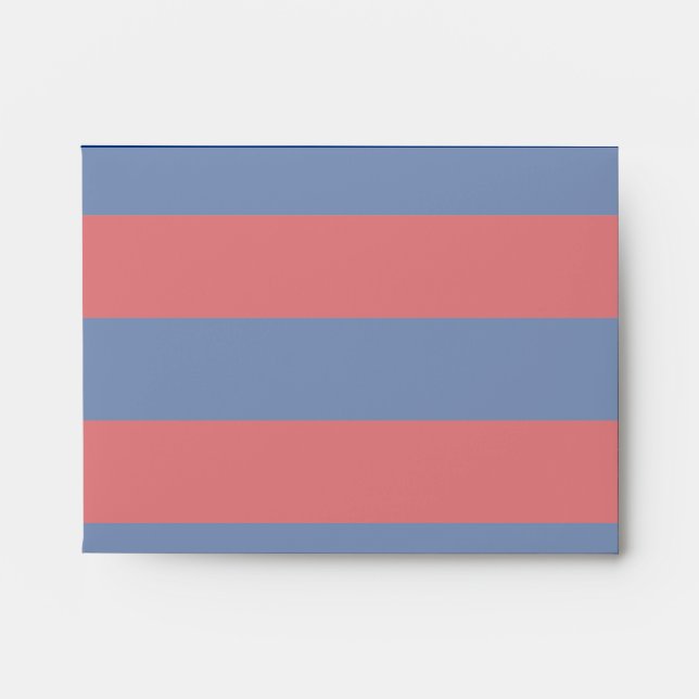 Enveloppe Grand Thème nautique Grandes bandes horizontales (Devant)