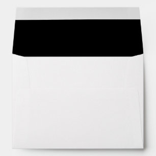 Enveloppe Grandes rayures noires et blanches